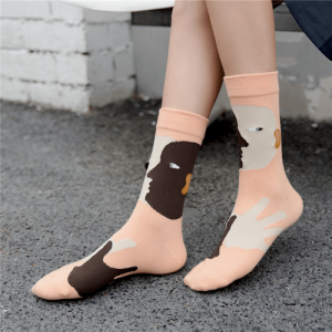 Pure Cotton Crew Length Men/Women Socks,Inskinn368